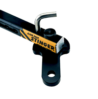 Cushioned Swinger Hitch Swiveled Out