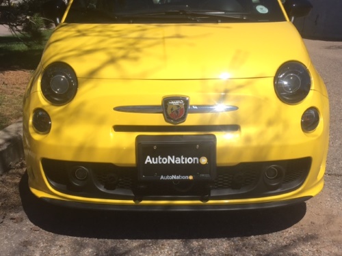 Blue Ox Base Plate Mounted to Fiat 500 Abarth