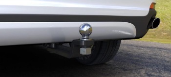 Stealth Hitch With Ball Mount Attached