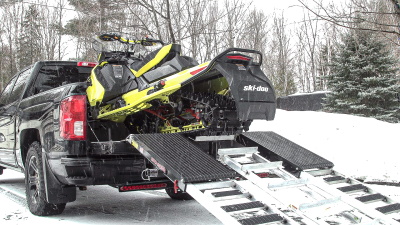 Mad Ramps with Snowmobile Loaded