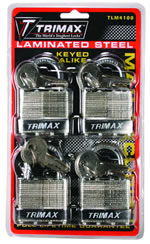 Trimax Laminated Steel 4-Pack Lock