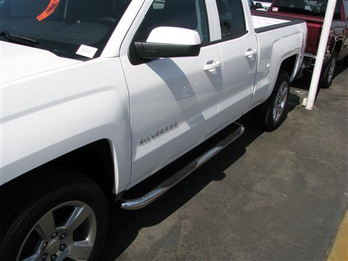 Trailfx Stainless Double Step Bar on truck